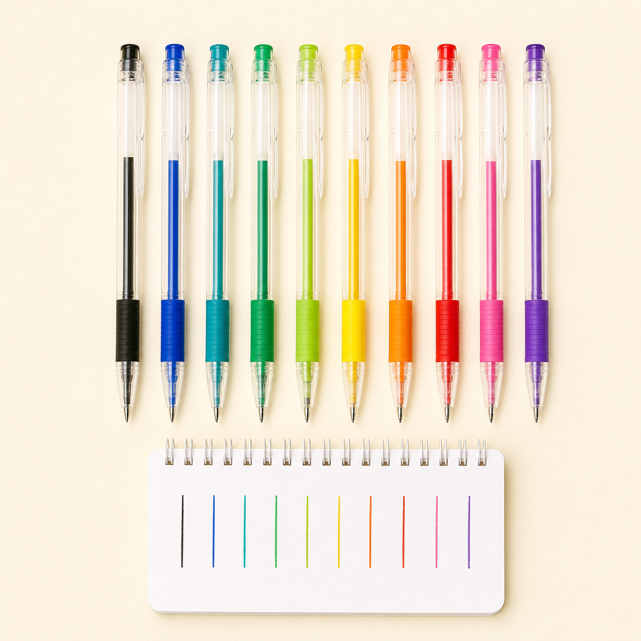 Colorful Gel Pens - 10 Pack