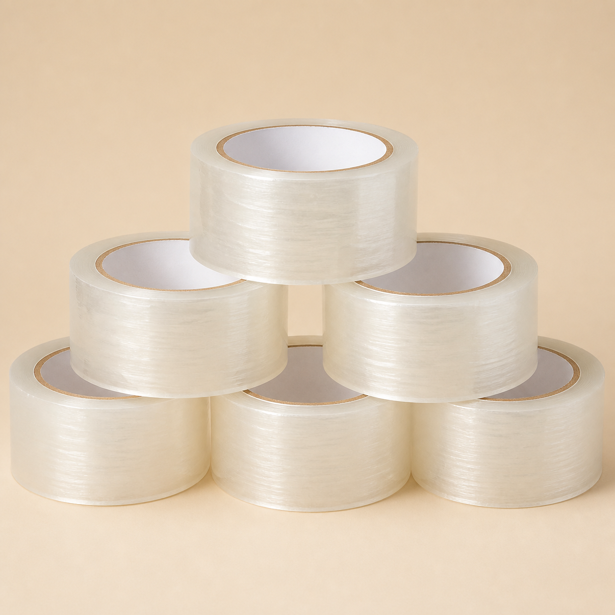 Heavy-Duty Clear Packing Tape - 6 Pack