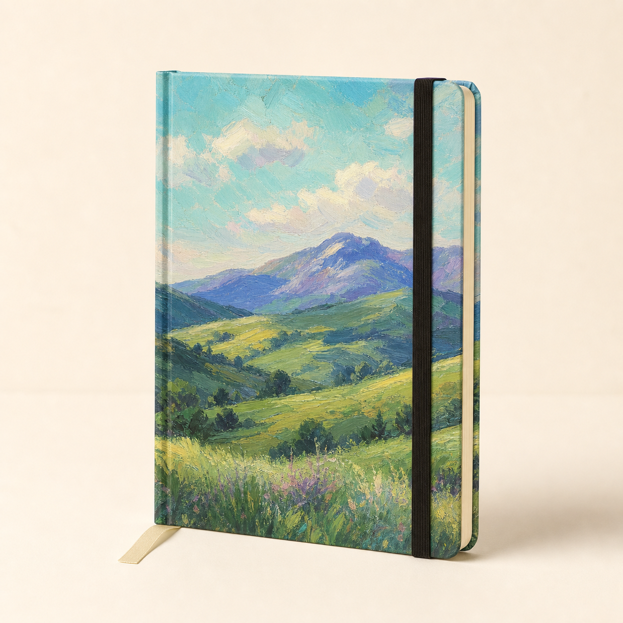 Impressionist Landscape A5 Hardcover Notebook