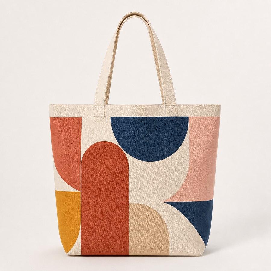 Modern Geometry Canvas Tote Bag product image