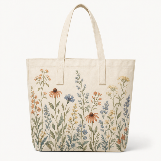 Wildflower Meadow Canvas Tote Bag product image