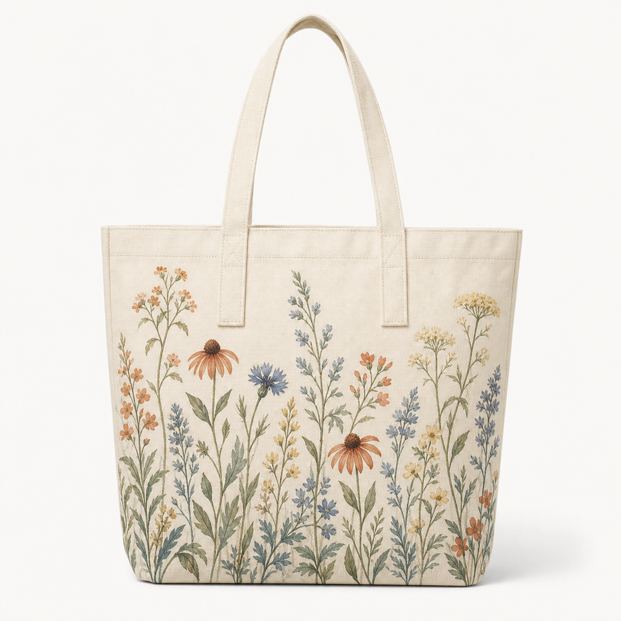 Wildflower Meadow Canvas Tote Bag product image