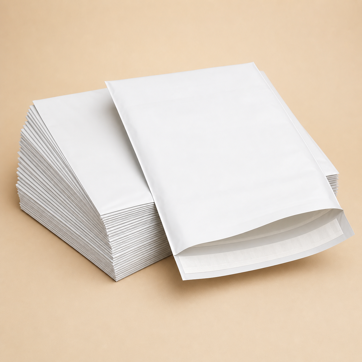 White Poly Mailer Bags 10 x 13 Inch - 50 Pack