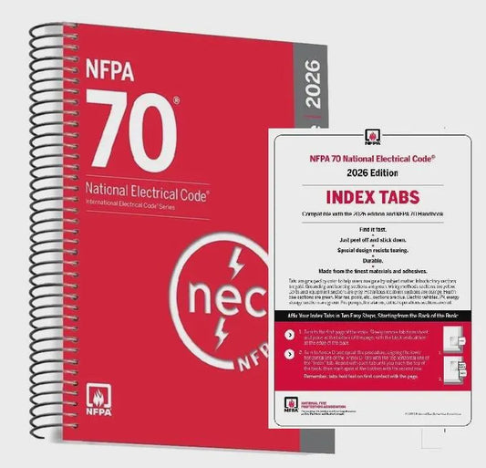 NFPA 70, National Electrical Code (NEC), 2026 Edition (Spiralbound)