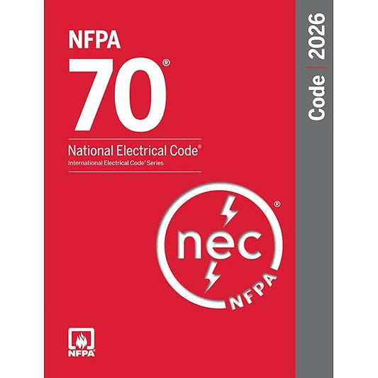 NFPA 70, National Electrical Code (NEC), 2026 Edition (Softbound)