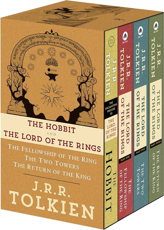 J.R.R. Tolkien 4-Book Boxed Set: The Hobbit and The Lord of the Rings: The Hobbit, The Fellowship of the Ring, The Two Towers, The Return of the King