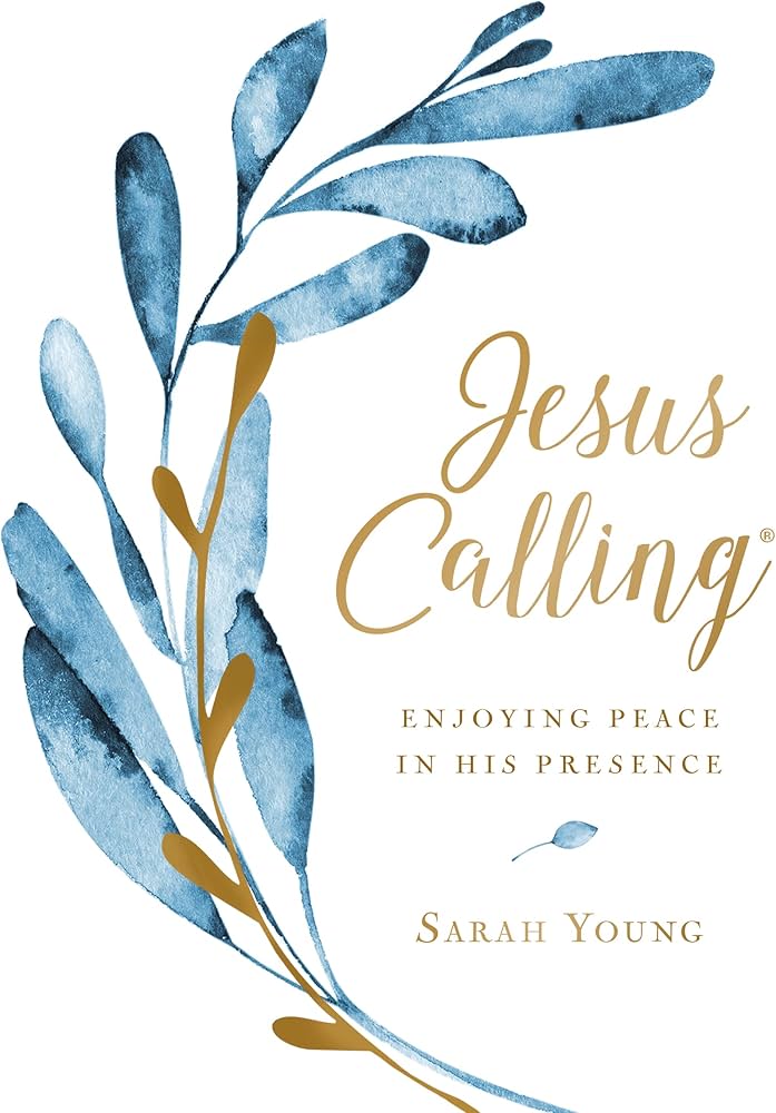 Jesus Calling, Large Text Cloth Botanical, with Full Scriptures - Smart Book Deal